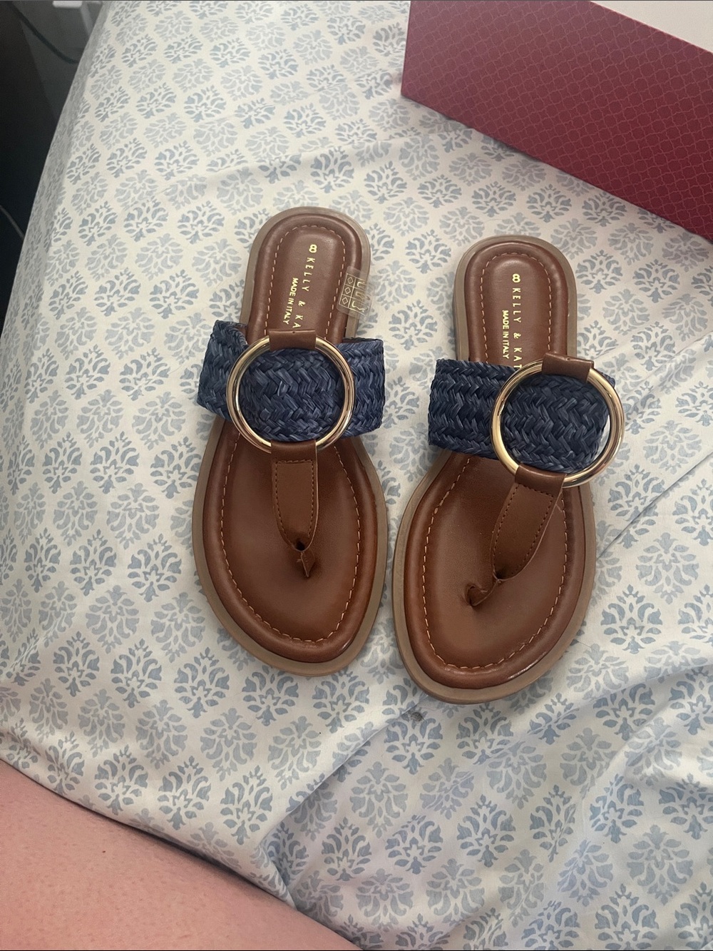Blue sandals